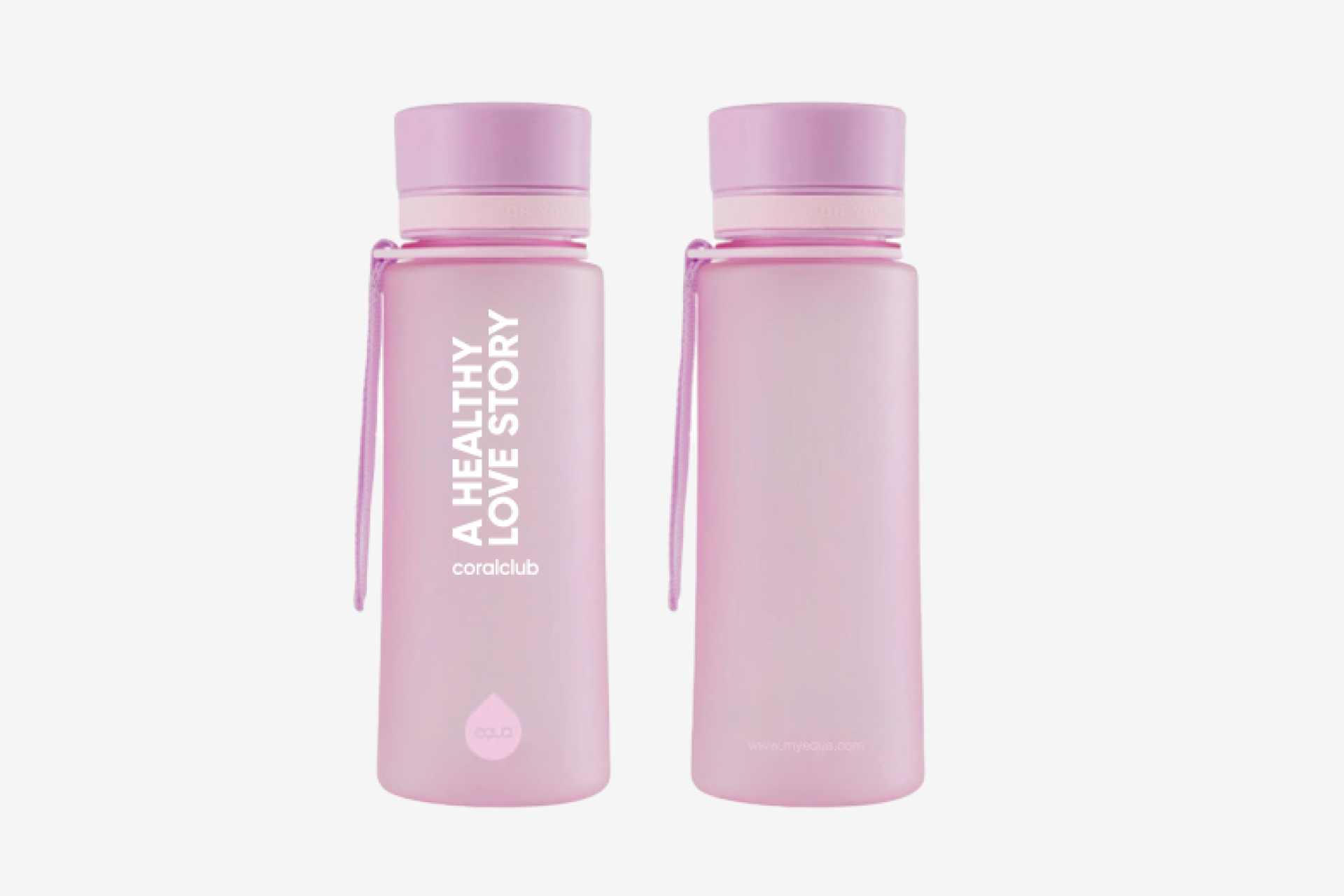 בקבוק פלסטיק EQUA IRIS ״סיפור אהבה בריא״, 600 מ״ל